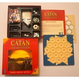 Catan Portable Edition (2008) Klaus Teuber – Complete w/ Box, Cards, Robber